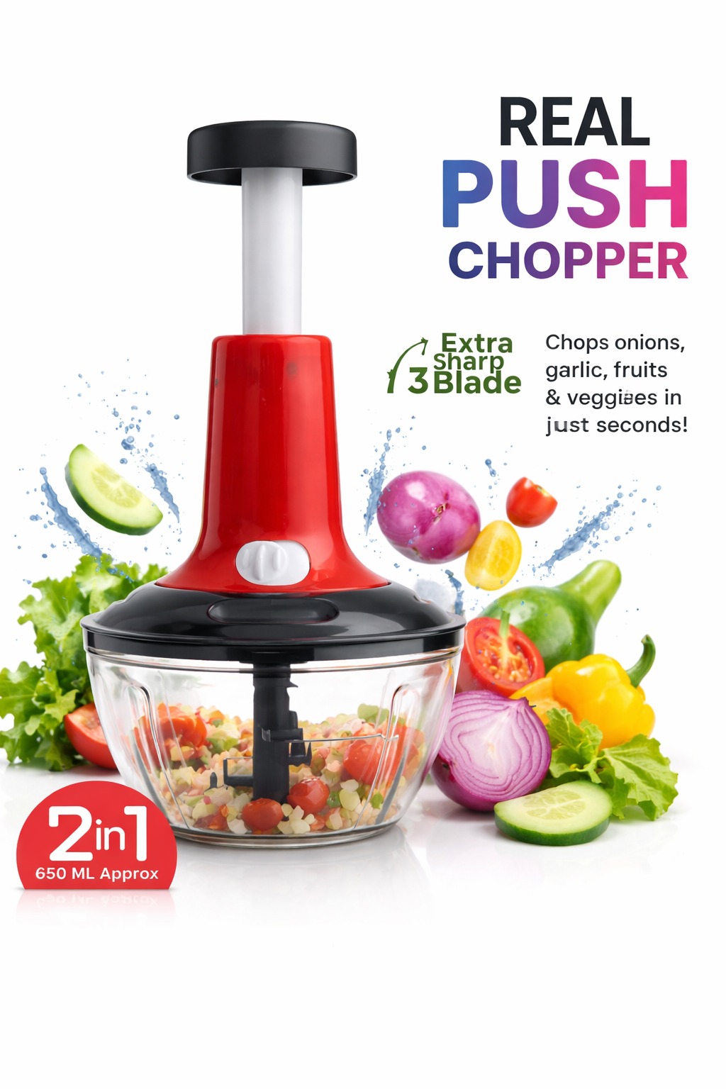 Kitchen vegetable chopper
