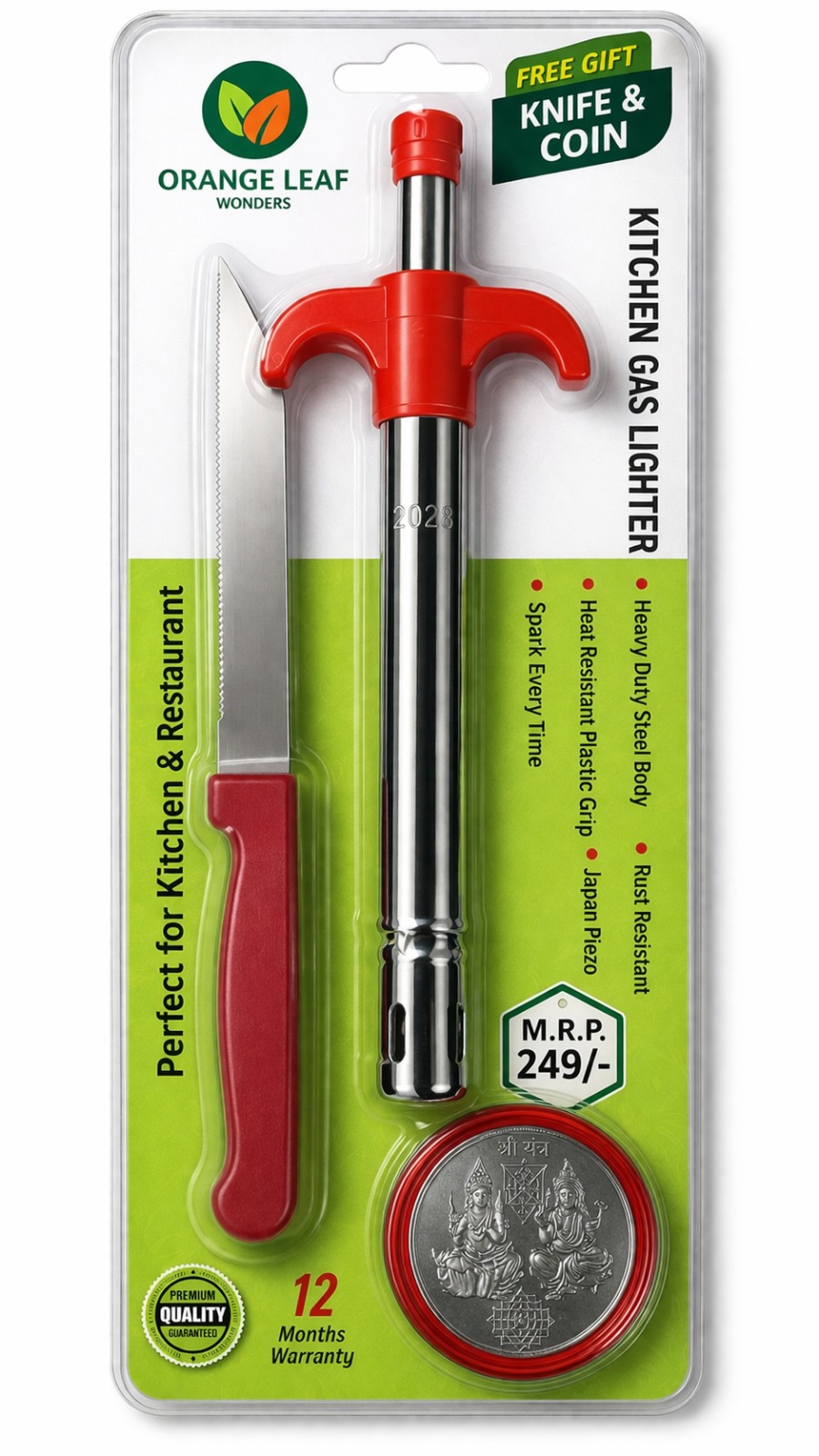 Slim electronic lighter